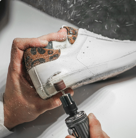 For manufacturers of exclusive branded footwear.